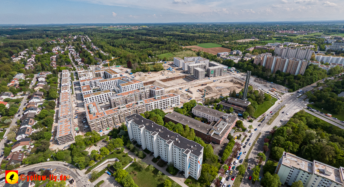 09.05.2023 - Baustelle Alexisquartier und Pandion Verde in Neuperlach